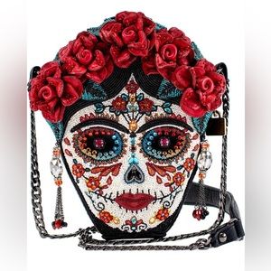 Mary Frances La Catrina Sugar Skull Beaded Handbag - NWT